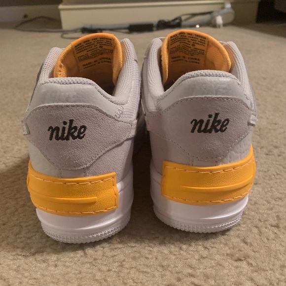 Nike Air Force 1 Shadow Vast Grey Laser Orange (W) - Picture 2 of 7